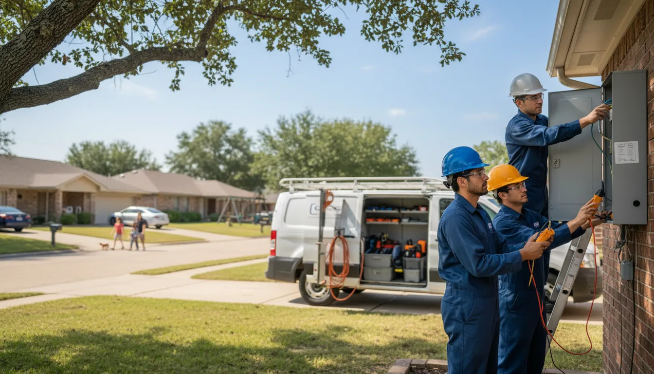 Certified electrician providing emergency electrical services in Pierpont, OH